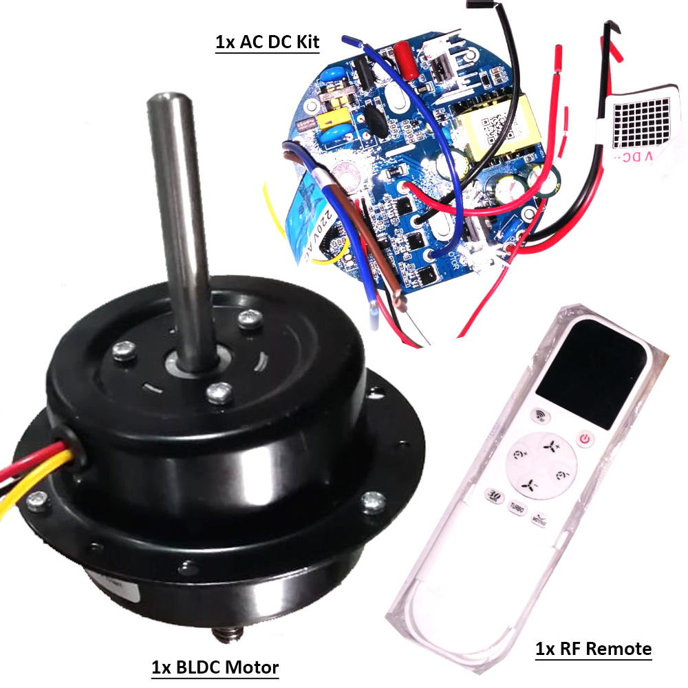 Mini BLDC Motor with AC DC and RF Remote Best for Bracket, Exhaust and Pedestal Fans - Detail 1