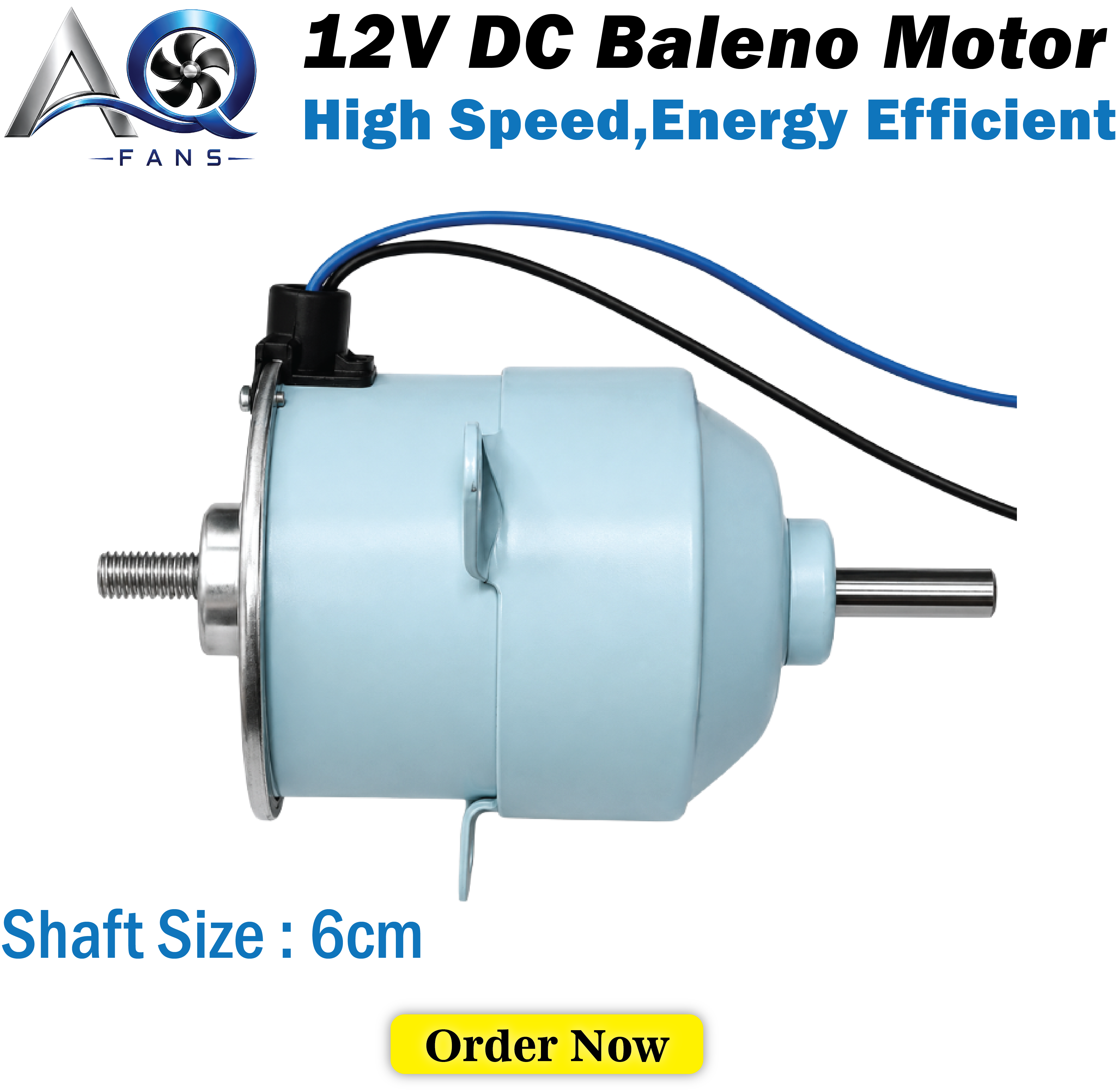 DC 12V Brushed High Speed Baleno Motor for Room Air Cooler & DC Stand Fans - Detail 1
