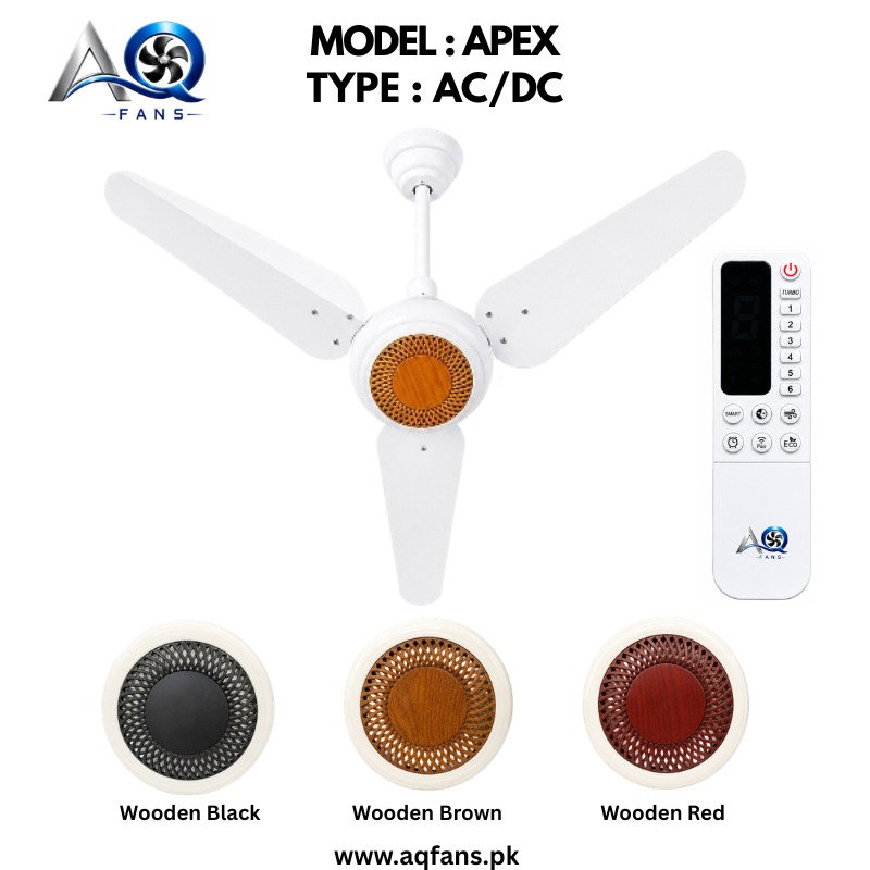 AQ AC DC Ceiling Fan 56 Inch with RF Remote Control Energy Saving Fans