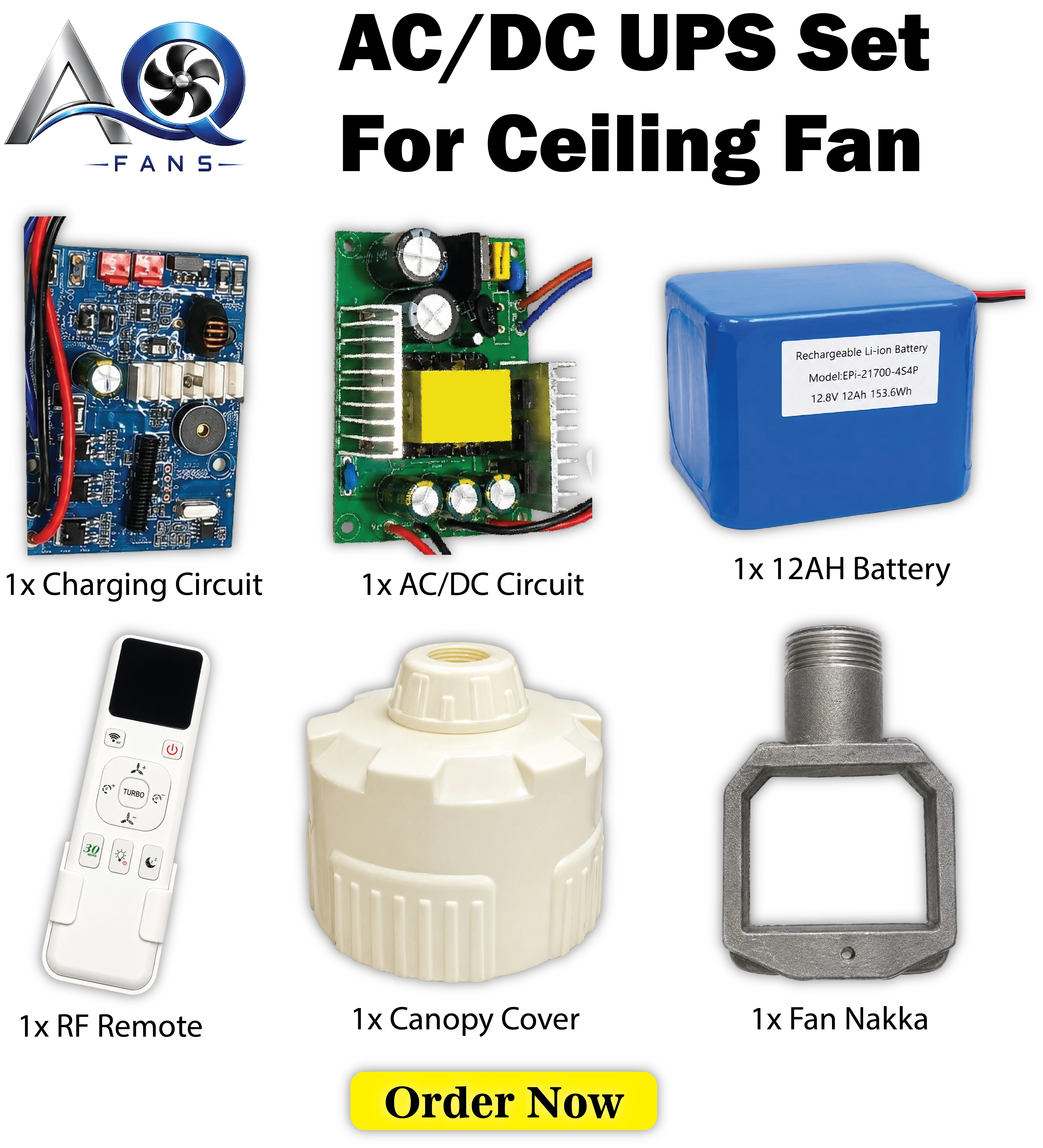 AC DC UPS Set for Ceiling Fans - Detail 1