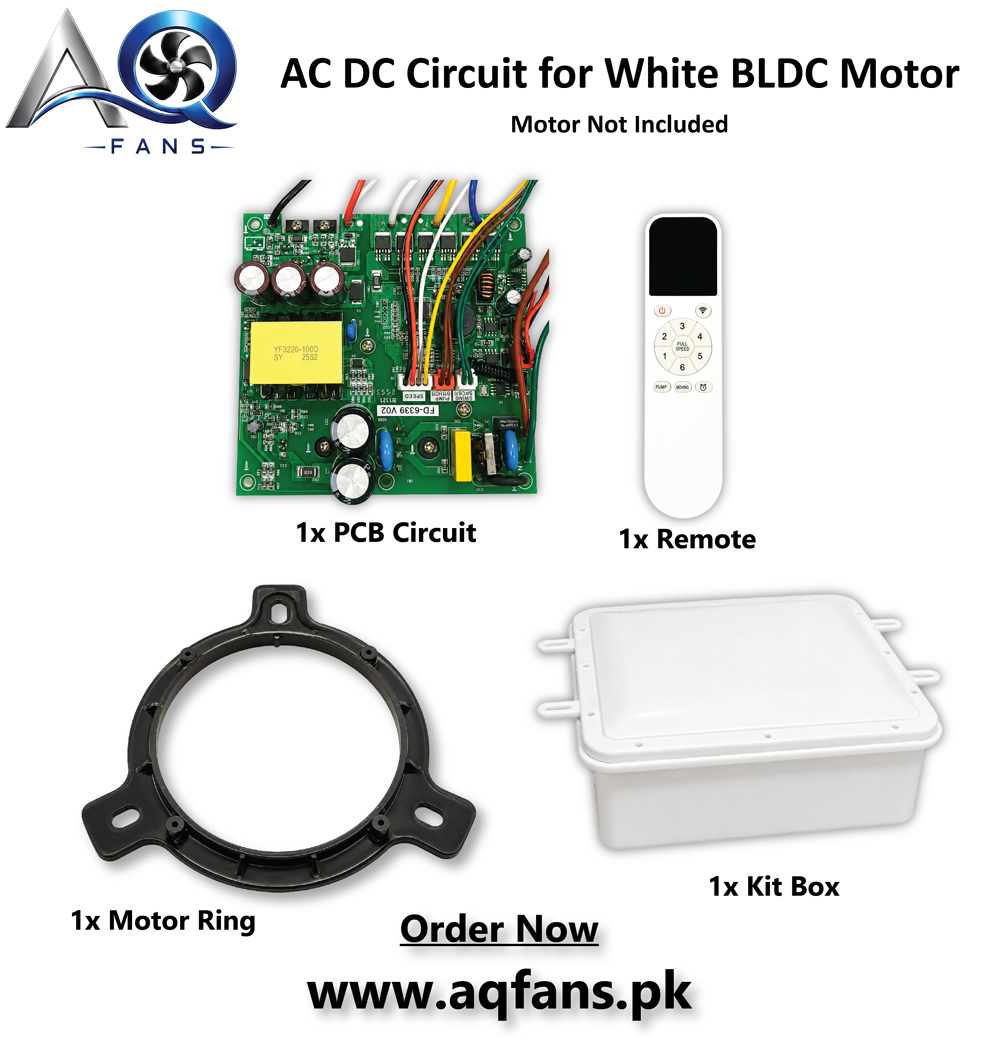 AC DC Circuit for White BLDC Motor with Box and Ring - Detail 1